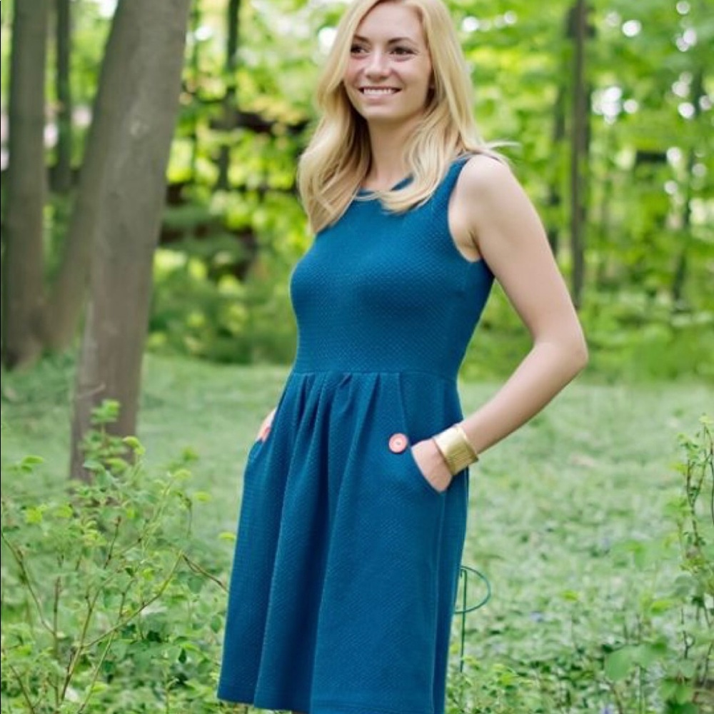 Matilda Jane “character counts” teal Margo dress